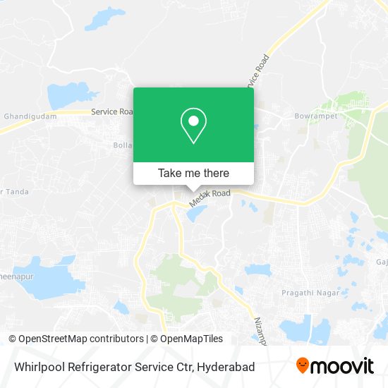 Whirlpool Refrigerator Service Ctr map