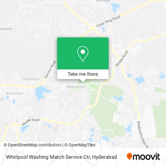 Whirlpool Washing Match Service Ctr map