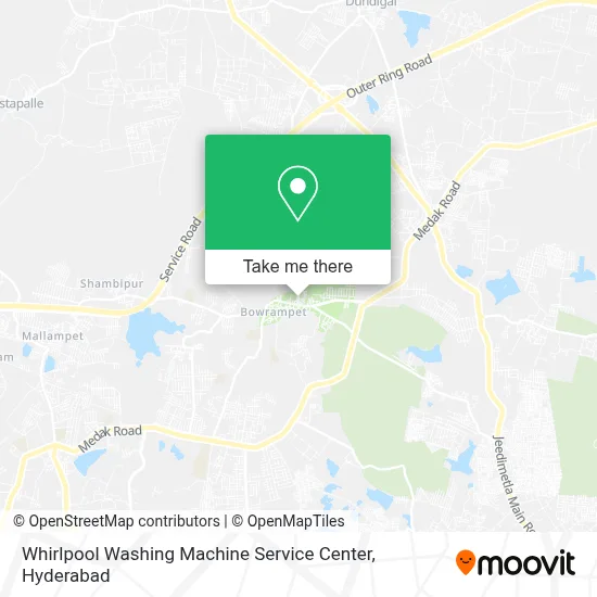 Whirlpool Washing Match Service Ctr map