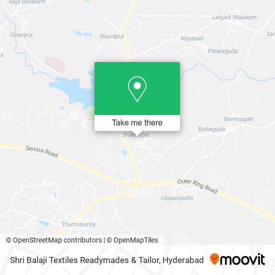 Shri Balaji Textiles Readymades & Tailor map