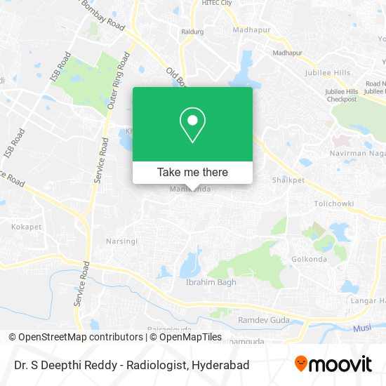 Dr. S Deepthi Reddy - Radiologist map