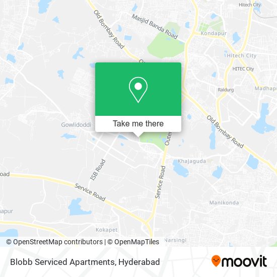 Blobb Serviced Apartments map