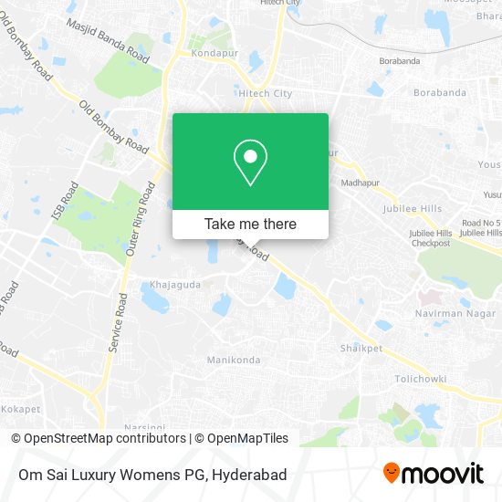 Om Sai Luxury Womens PG map