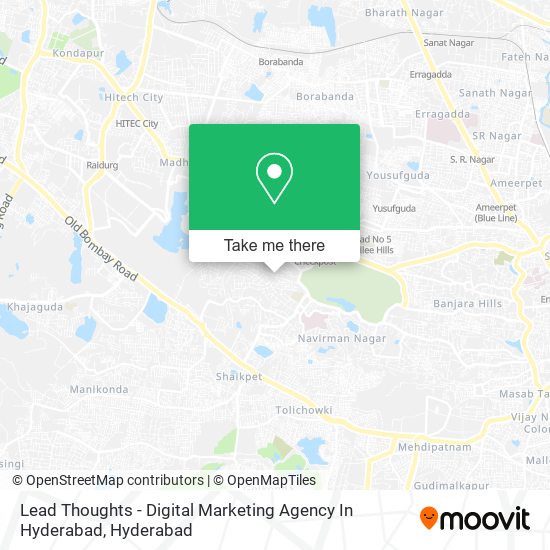 Lead Thoughts - Digital Marketing Agency In Hyderabad map