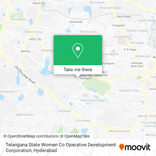 Telangana State Women Co Operative Development Corporation map