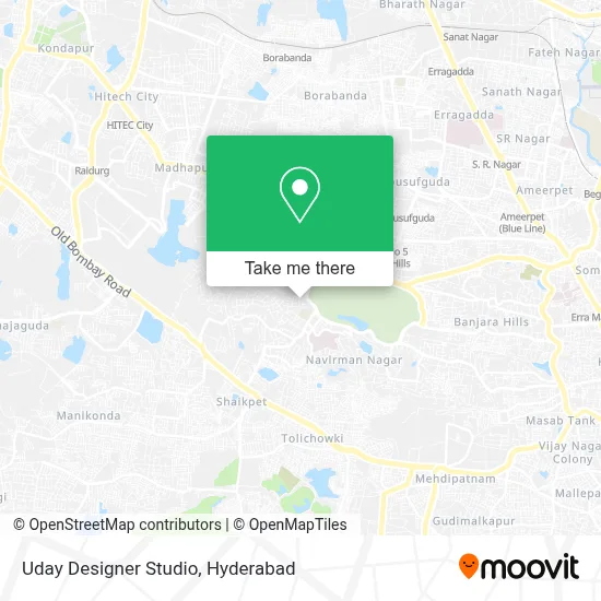 Uday Designer Studio map