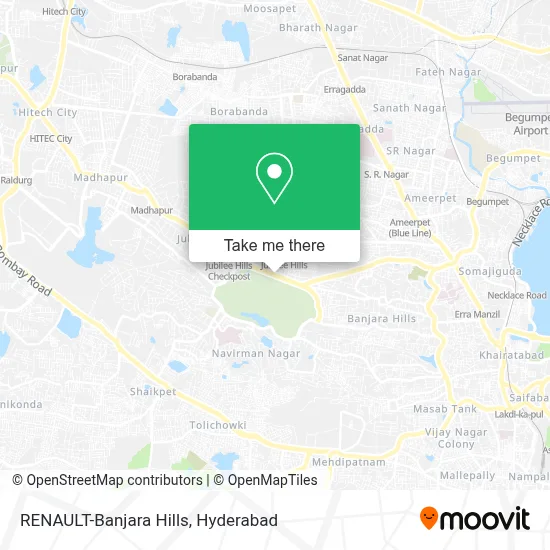 RENAULT-Banjara Hills map