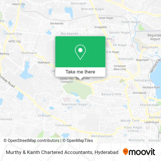 Murthy & Kanth Chartered Accountants map