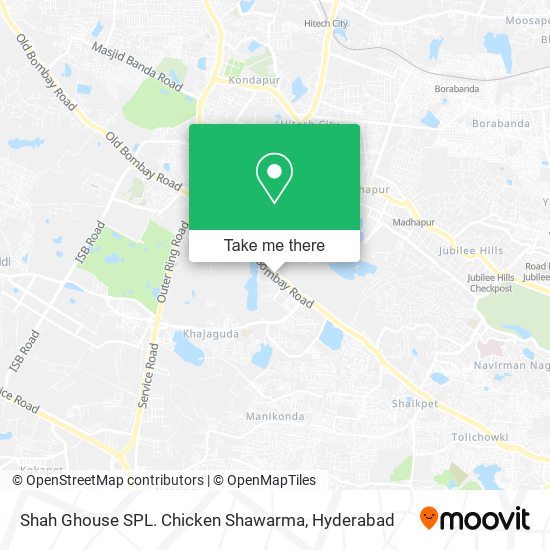 Shah Ghouse SPL. Chicken Shawarma map