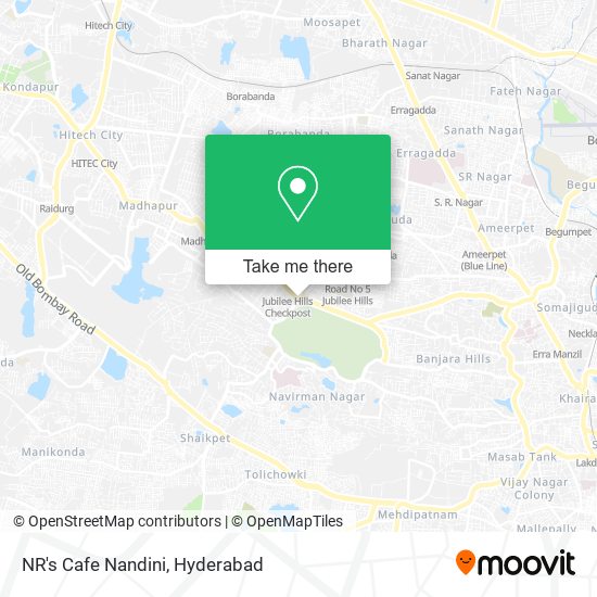 NR's Cafe Nandini map