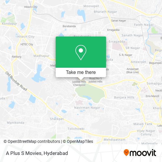 A Plus S Movies map