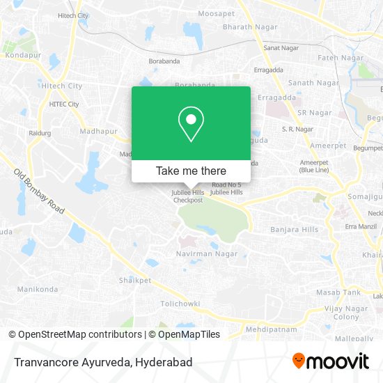 Tranvancore Ayurveda map