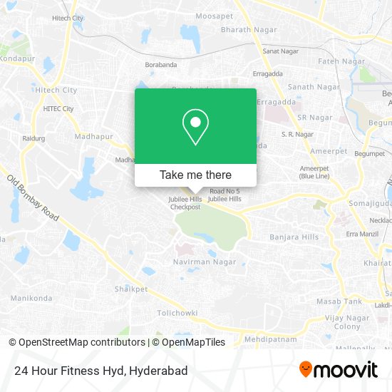 24 Hour Fitness Hyd map