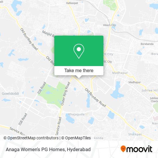 Anaga Women's PG Homes map