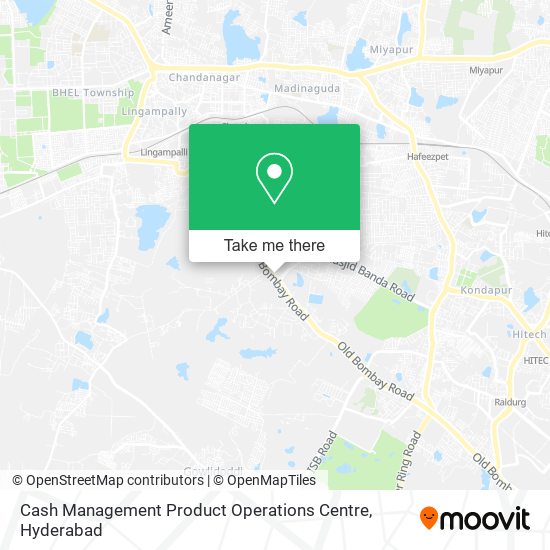 Cash Management Product Operations Centre map