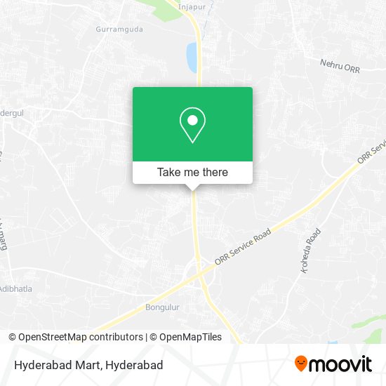 Hyderabad Mart map