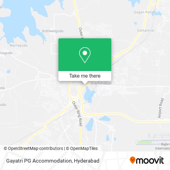Gayatri PG Accommodation map