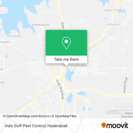 Indo Golf Pest Control map