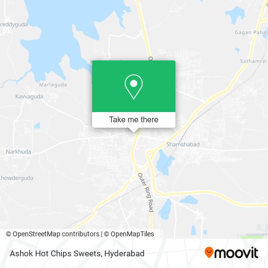 Ashok Hot Chips Sweets map