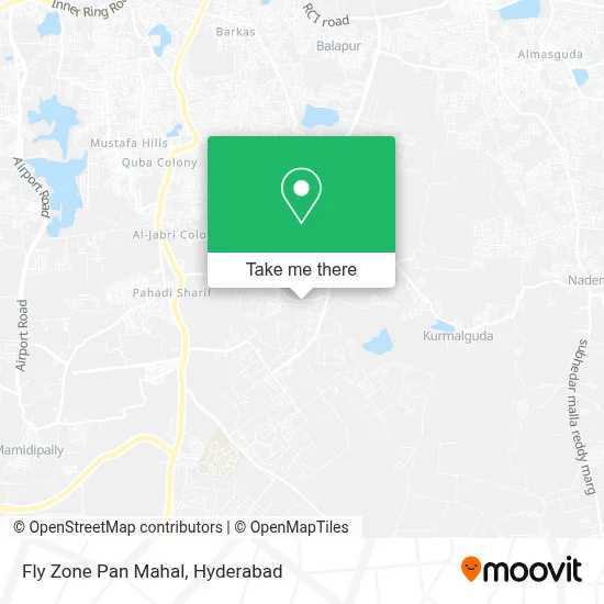 Fly Zone Pan Mahal map
