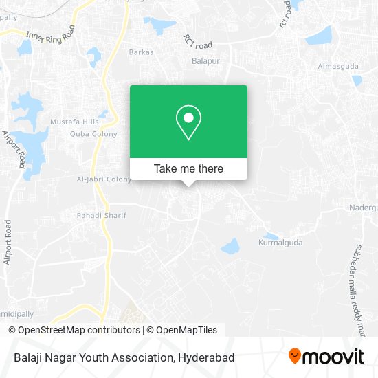 Balaji Nagar Youth Association map