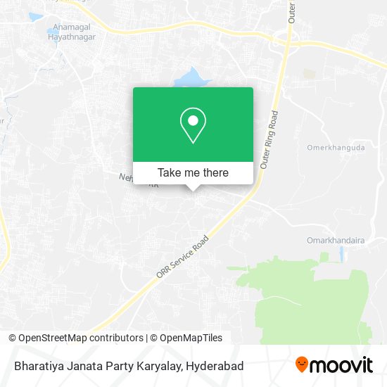 Bharatiya Janata Party Karyalay map