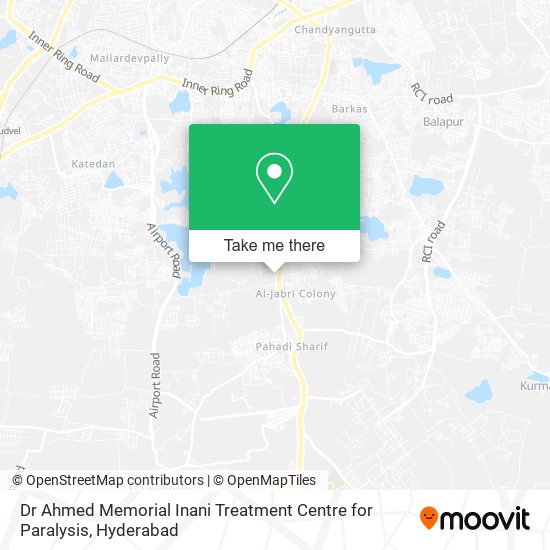 Dr Ahmed Memorial Inani Treatment Centre for Paralysis map