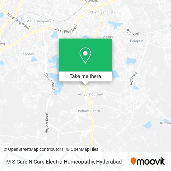 M S Care N Cure Electro Homeopathy map