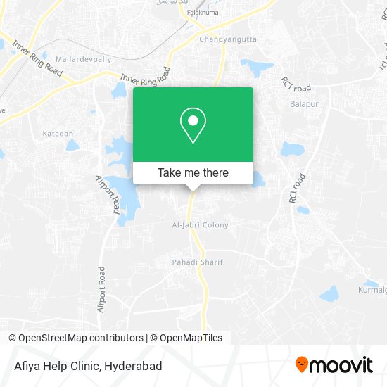 Afiya Help Clinic map