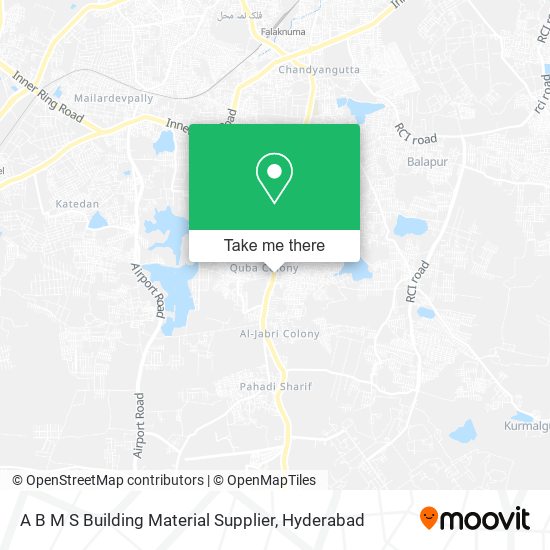 A B M S Building Material Supplier map