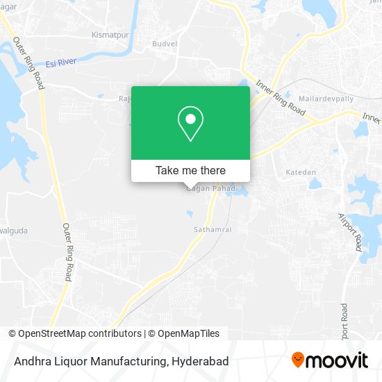 Andhra Liquor Manufacturing map