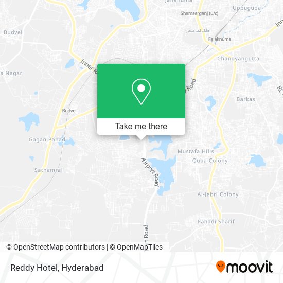 Reddy Hotel map