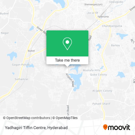 Yadhagiri Tiffin Centre map