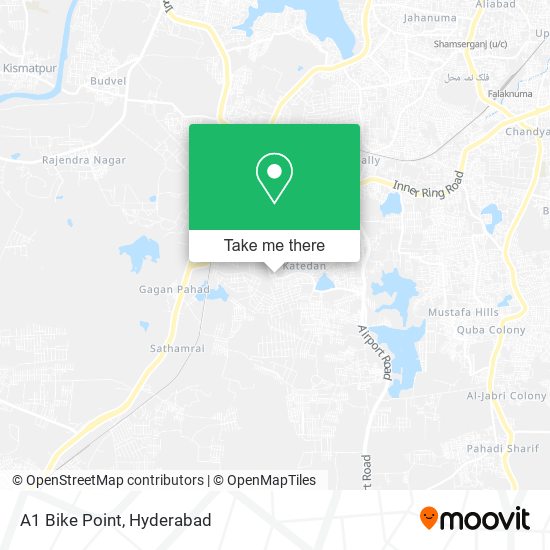 A1 Bike Point map
