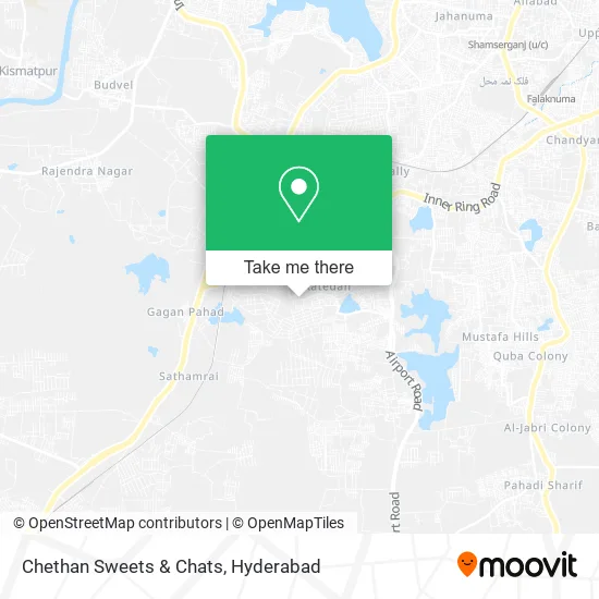 Chethan Sweets & Chats map