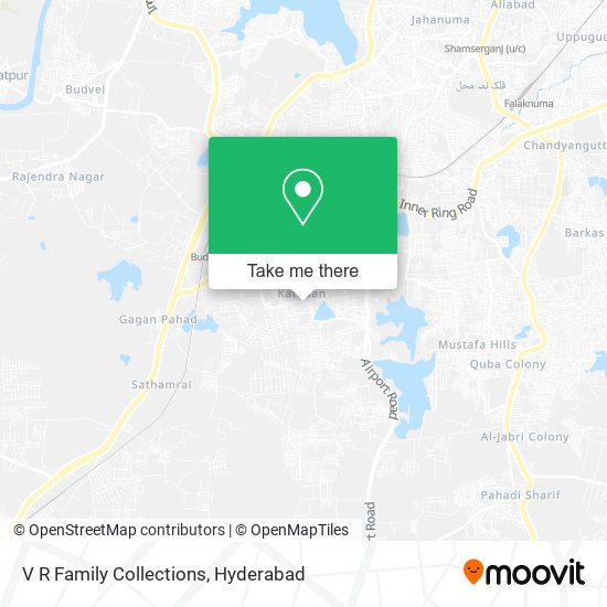 V R Family Collections map