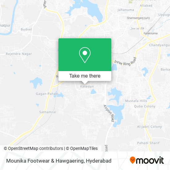 Mounika Footwear & Hawgaering map