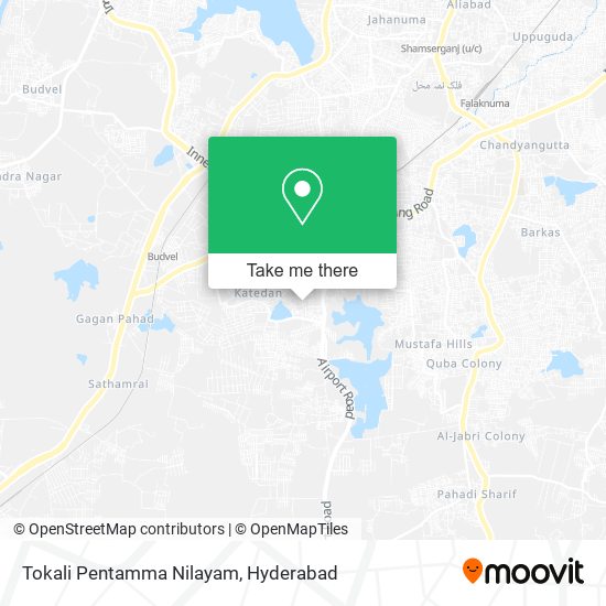 Tokali Pentamma Nilayam map