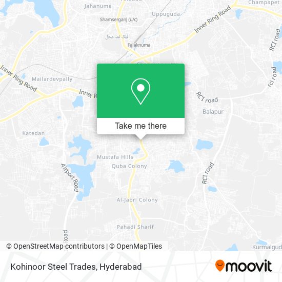 Kohinoor Steel Trades map