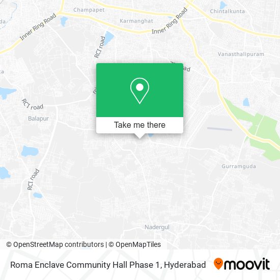 Roma Enclave Community Hall Phase 1 map