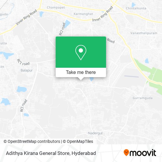 Adithya Kirana General Store map