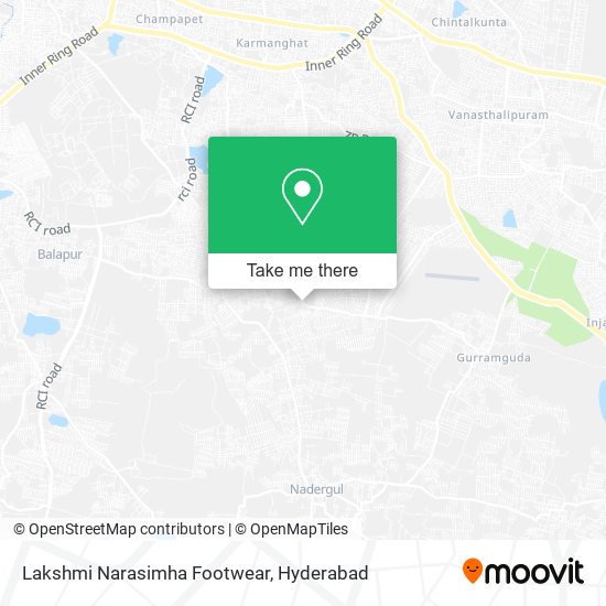 Lakshmi Narasimha Footwear map