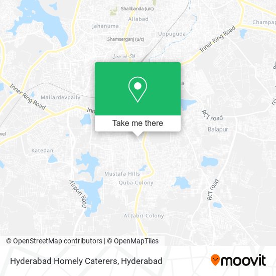 Hyderabad Homely Caterers map