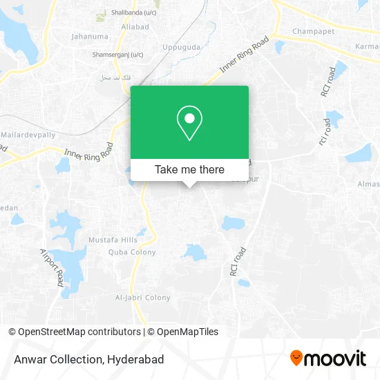 Anwar Collection map