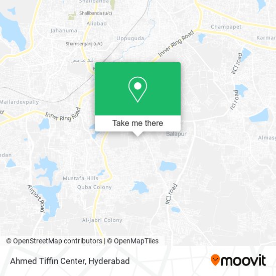 Ahmed Tiffin Center map