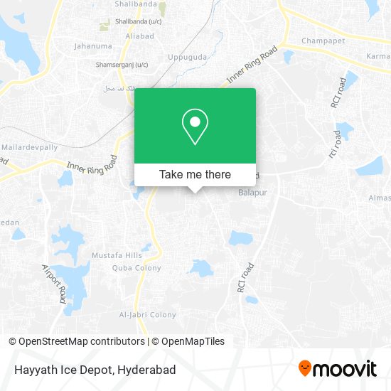 Hayyath Ice Depot map
