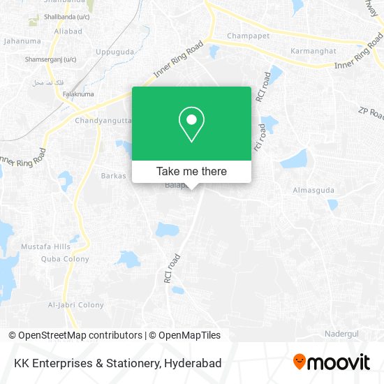 KK Enterprises & Stationery map