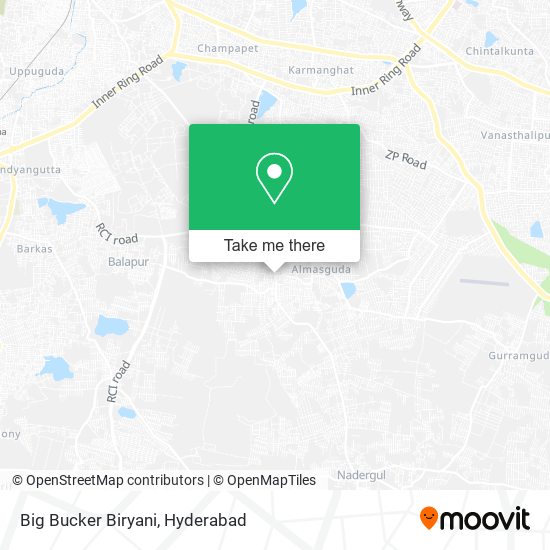 Big Bucker Biryani map