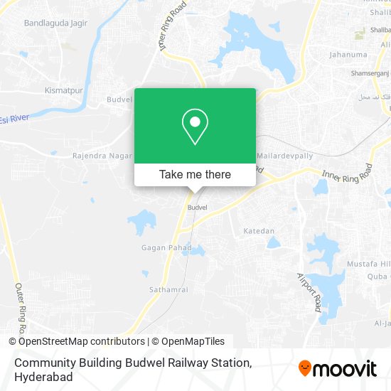 Community Building Budwel Railway Station map