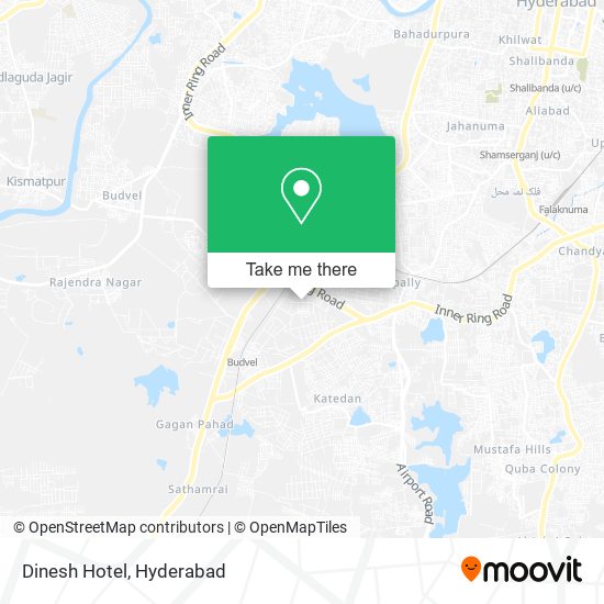 Dinesh Hotel map